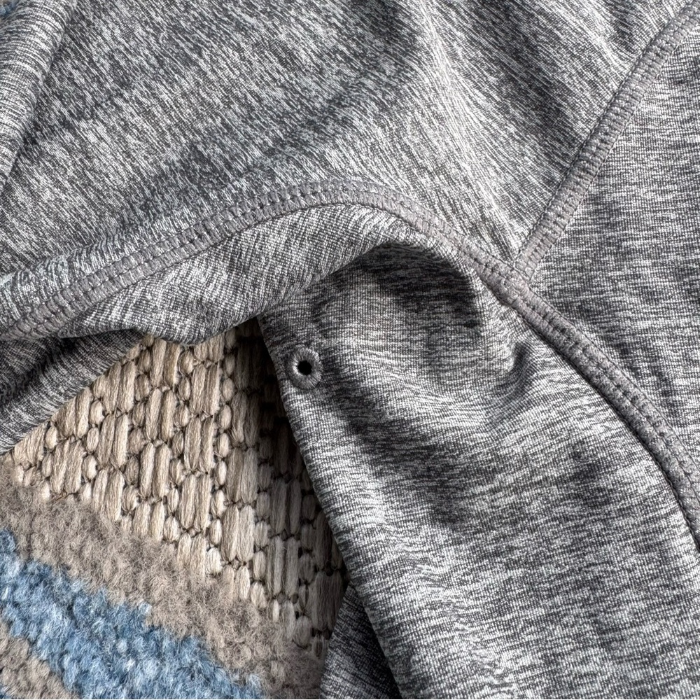 Athleta Womens Vitamin Sea Hooded Full Zip Stretchy Jacket Heather Gray Size XXS - Picture 8 of 8